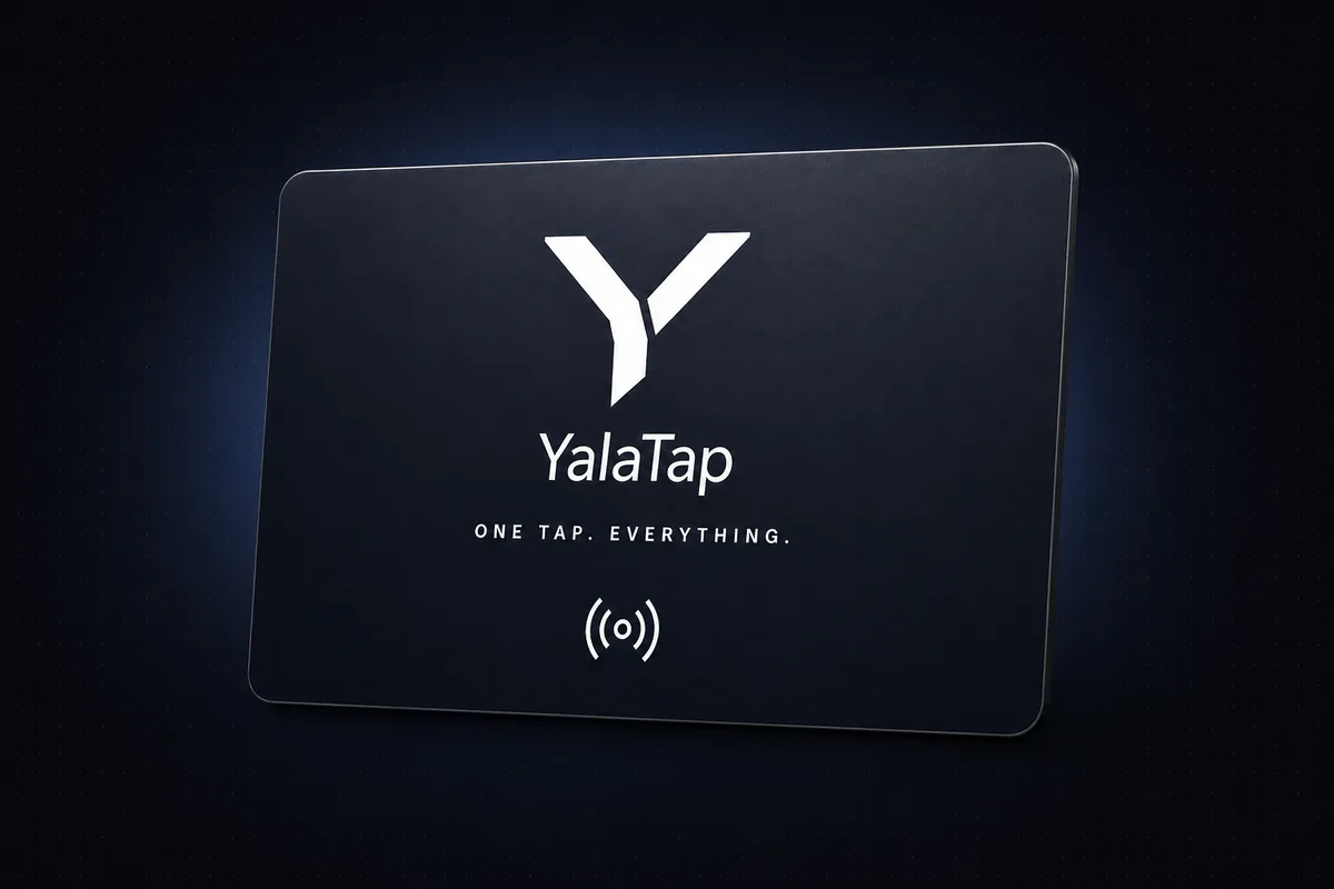 كارت NFC من YalaTap بحجم بطاقة
